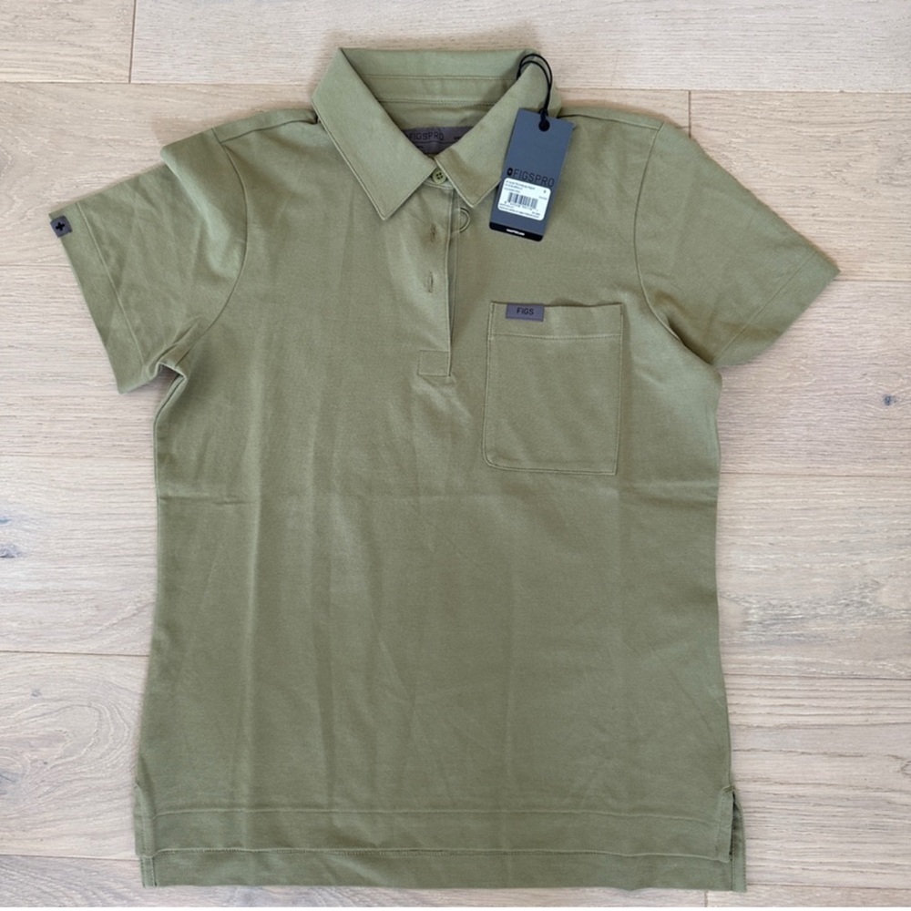 Figs Olive Green Polo Shirt